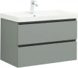 Тумба с раковиной Aquanet Вега 2.0 80 344749 подвесная цвет Мисти грин