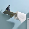 Держатель туалетной бумаги Raglo R301.03.03 с полкой Золото матовое