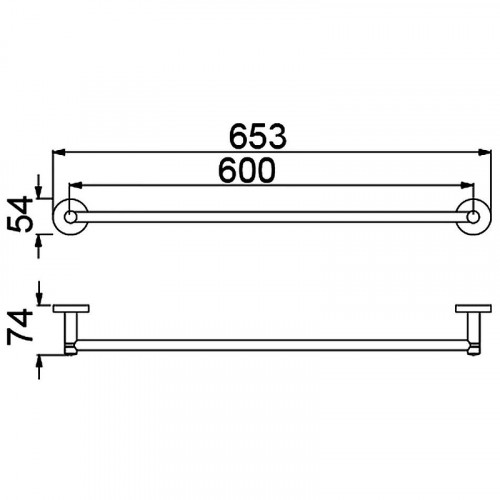 Полотенцедержатель Timo Saona 13053/18 Черное золото