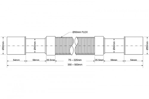 Гофрированная труба McAlpine MRMF205A цвет Белый