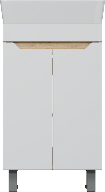 Тумба с раковиной DIWO Архангельск 50 цвет Белый Дуб сонома