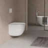 Комплект унитаза с инсталляцией Abber Bequem AC1132TC-AC0105-AC0120 цвет Белый с сиденьем Микролифт