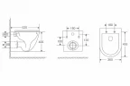 Комплект унитаза с инсталляцией Abber Bequem AC1132TC-AC0105-AC0120 цвет Белый с сиденьем Микролифт