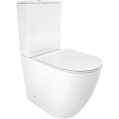 Унитаз компакт Ceruttispa Bella CT8709 с бачком и сиденьем Микролифт фаянс напольный