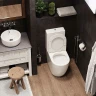 Унитаз компакт Ceruttispa Bella CT8709 с бачком и сиденьем Микролифт фаянс напольный