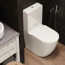 Унитаз компакт Ceruttispa Bella CT8709 с бачком и сиденьем Микролифт фаянс напольный