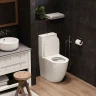 Унитаз компакт Ceruttispa Bella CT8709 с бачком и сиденьем Микролифт фаянс напольный