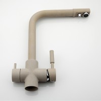 Смеситель для кухни Frap H52 F4352-20 Бежевый латунь на столешницу