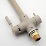 Смеситель для кухни Frap H52 F4352-20 Бежевый латунь на столешницу