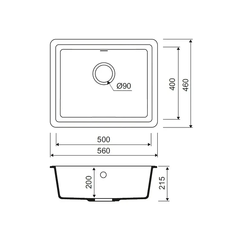 Кухонная мойка Iddis Tanto 56 TU3P561i87 цвет Песок
