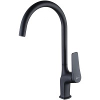 Смеситель для кухни Lemark Bronx LM3705BL Черный латунь