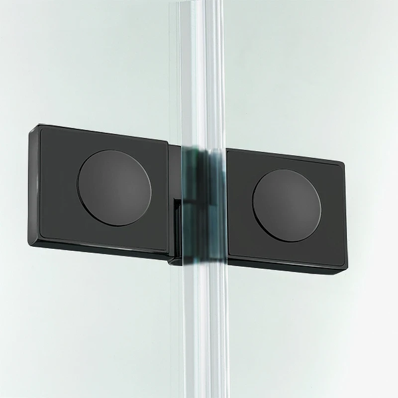 Душевой уголок New Trendy New Soleo Black 90х70 D-0235A/D-0237A профиль Черный стекло прозрачное