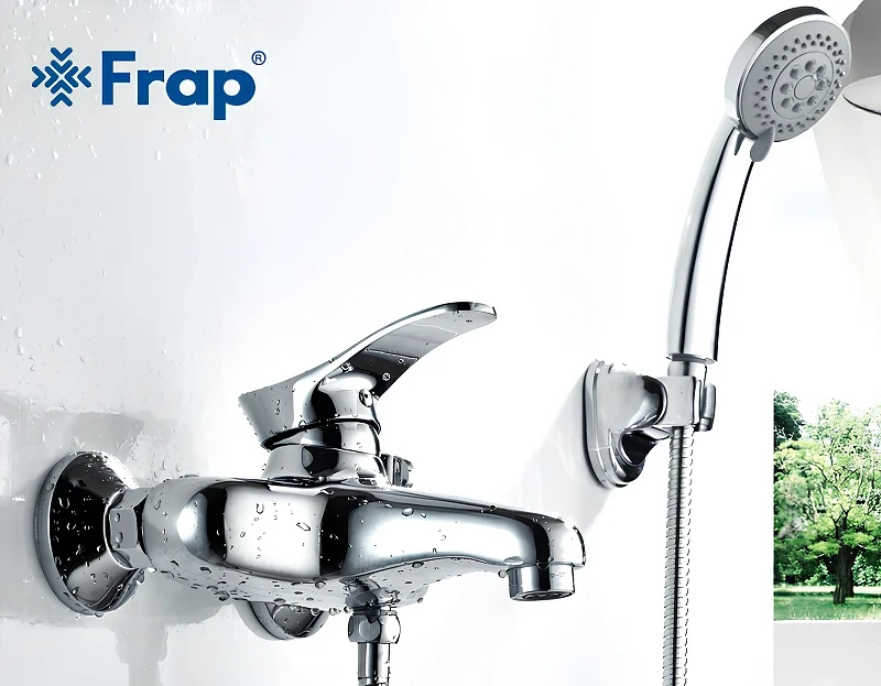 Смеситель для ванны Frap H01 F3201 Хром латунь на стену