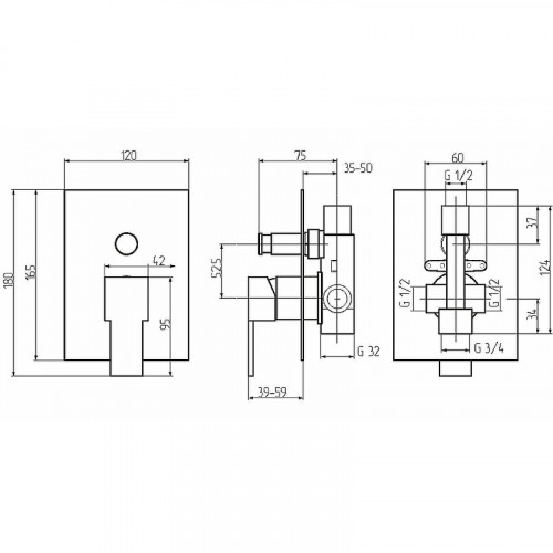 Смеситель для душа Migliore Kvant 18784