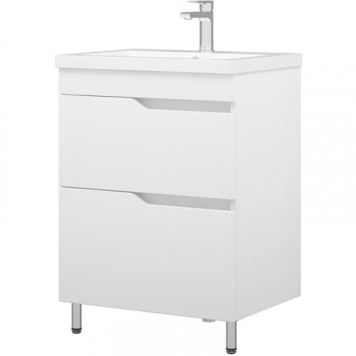 Тумба под раковину Corozo Теона 60 Z2 SD-00001441 Белая МДФ / ЛДСП