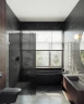 Душевая перегородка Maybah Glass MGD-271-4 790x1950 коннектор стена-стекло Хром глянцевый стекло графитовое матовое