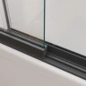 Шторка на ванну Cezares Slider 90 SLIDER-FIX-VF-11-90/150-C-NERO профиль Черный матовый стекло прозрачное