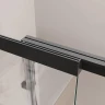 Шторка на ванну Cezares Slider 90 SLIDER-FIX-VF-11-90/150-C-NERO профиль Черный матовый стекло прозрачное