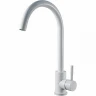 Смеситель для кухни ESKO K45 White Белый гранит матовый нержавеющая сталь