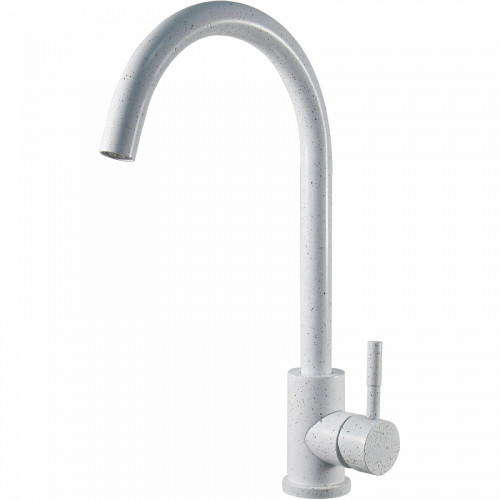 Смеситель для кухни ESKO K45 White Белый гранит матовый нержавеющая сталь
