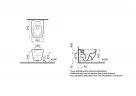 Комплект унитаза с инсталляцией Vitra Shift 9855B003-7206 цвет Белый с сиденьем Микролифт и клавишей смыва цвет Хром глянцевый