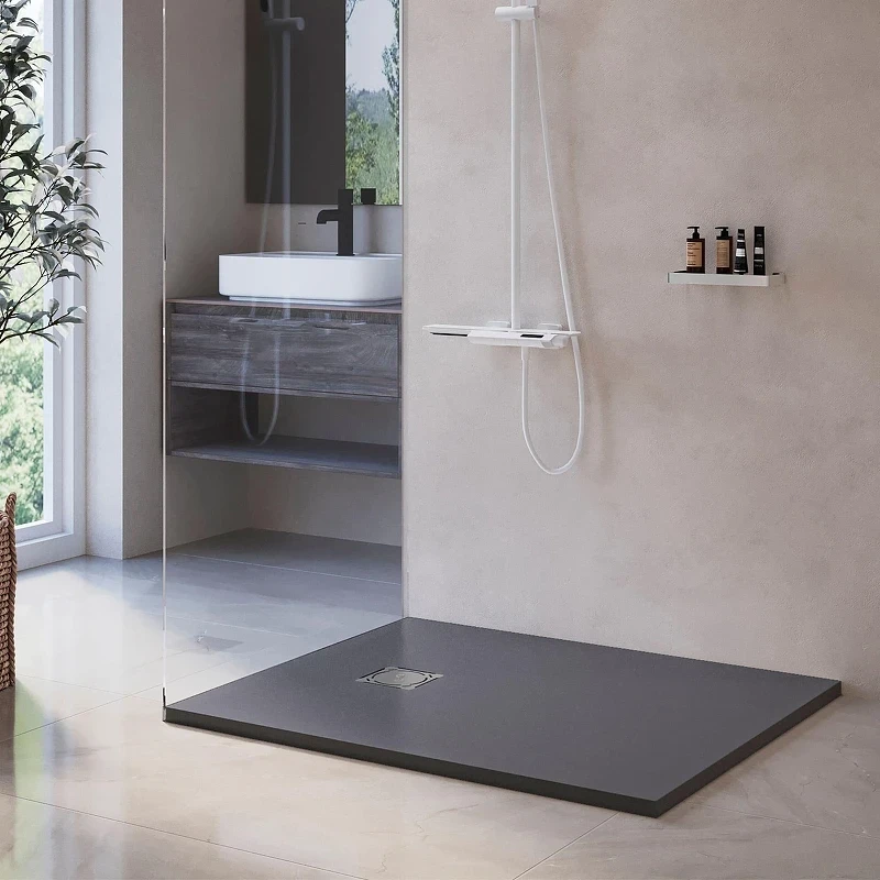 Душевой поддон из искусственного камня RGW Stone Tray (Стоун Трей) ST-G 100х90 16152910-002 цвет Графит