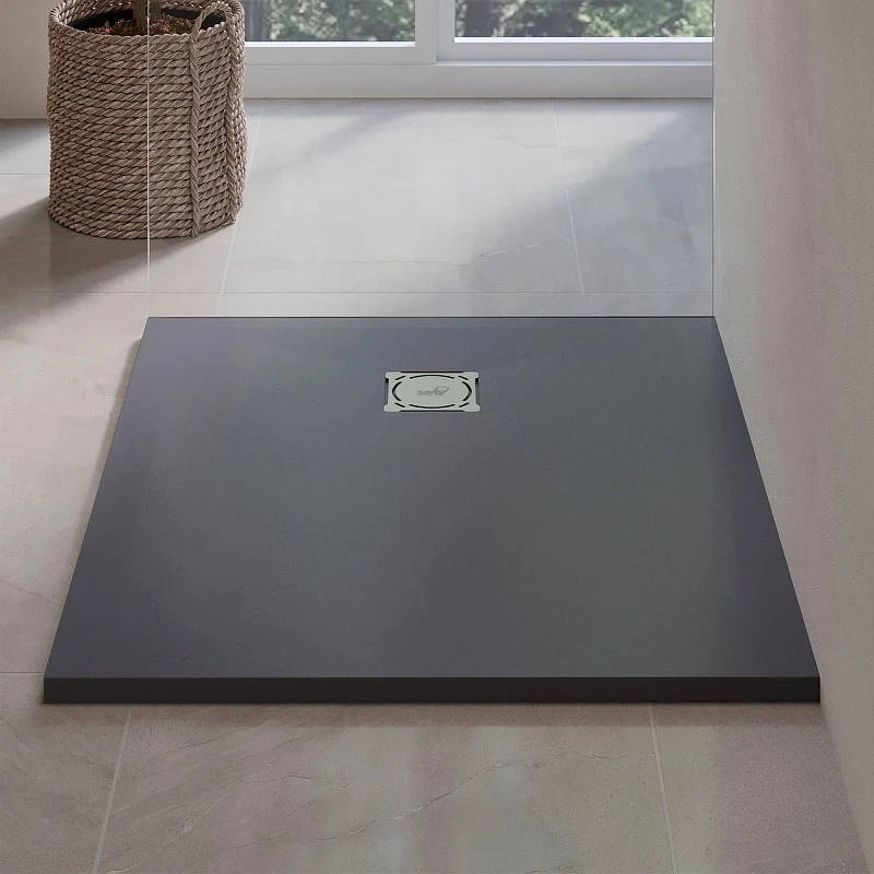 Душевой поддон из искусственного камня RGW Stone Tray (Стоун Трей) ST-G 100х90 16152910-002 цвет Графит