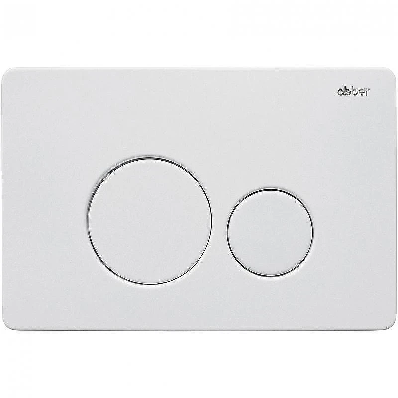 Клавиша смыва Abber AC0121MW Белая матовая
