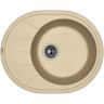 Кухонная мойка Florentina Родос-620 20.245.B0620.104 Бежевая искусственный камень (литьевой мрамор) встраиваемый