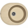 Кухонная мойка Florentina Родос-620 20.245.B0620.104 Бежевая искусственный камень (литьевой мрамор) встраиваемый