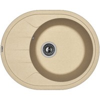 Кухонная мойка Florentina Родос-620 20.245.B0620.104 Бежевая искусственный камень (литьевой мрамор) встраиваемый