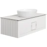 Тумба под раковину La Fenice Cubo 100 FNC-01-CUB-B-100 подвесная Белая матовая МДФ / ЛДСП