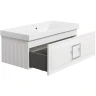 Тумба под раковину La Fenice Cubo 100 FNC-01-CUB-B-100 подвесная Белая матовая МДФ / ЛДСП
