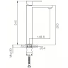 Смеситель для раковины Haiba HB11803-2 Нержавеющая сталь