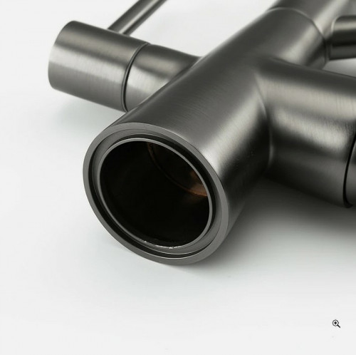 Смеситель для кухни Gappo G4398-19 Графит Черный латунь