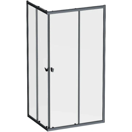 Душевой уголок AM.PM Sunny 100х80 W87G-403-10080-BT профиль Черный матовый стекло прозрачное