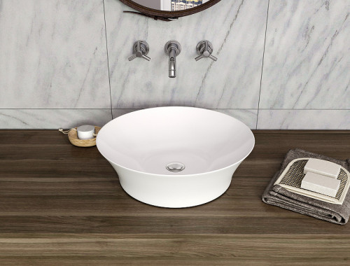 Раковина-чаша Allen Brau Liberty 42 4.32002.20 Белая фаянс накладная