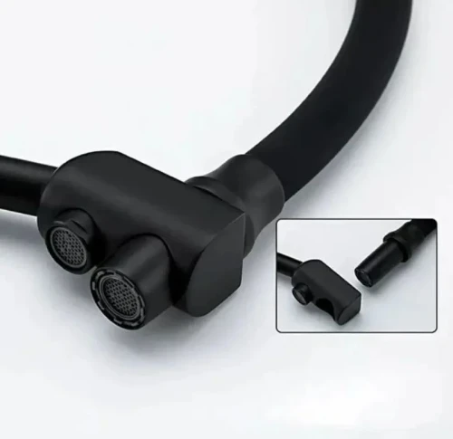 Смеситель для кухни Haiba HB76855-7 Черный матовый латунь