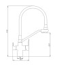 Смеситель для кухни Haiba HB76855-7 Черный матовый латунь