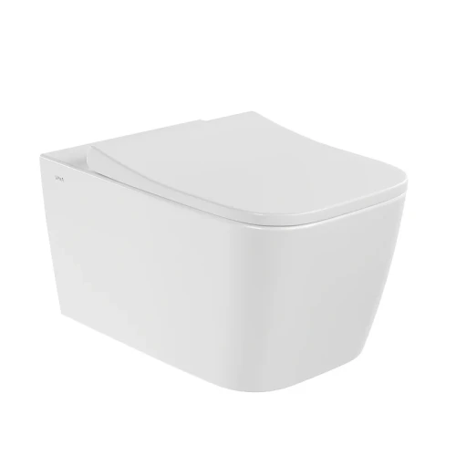 Унитаз подвесной Vitra Metropole Square QuantumFlush 7906B003-6430 цвет Белый с сиденьем Микролифт