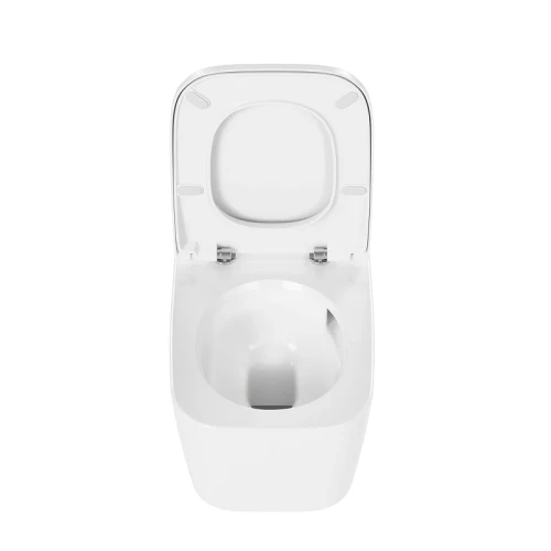 Унитаз подвесной Vitra Metropole Square QuantumFlush 7906B003-6430 цвет Белый с сиденьем Микролифт