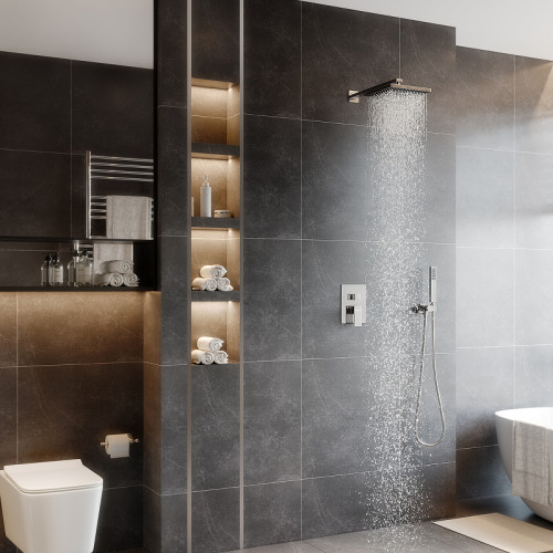 Душевая система Berges Nardis 2S 071001 Хром сильвер латунь встраиваемый