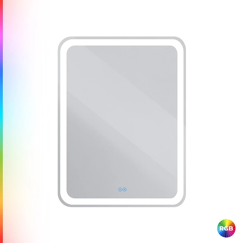 Зеркало Cezares Multicolore 60 CZR-SPC-MC-600-800-RGB-TCH с подсветкой с сенсорным выключателем и функцией памяти стекло