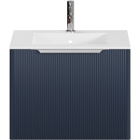 Тумба под раковину Creto Luna 60 17-Bl60 подвесная Blue МДФ / ЛДСП