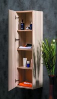 Шкаф пенал Boheme Armadi Art Capolda 35 849-120-LW подвесной Light wood МДФ / ЛДСП