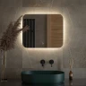 Зеркало Defesto Opti 60x50 DF 2803SH с подсветкой 19W-4500К/Сенсорный выключатель/Нейтральный белый свет