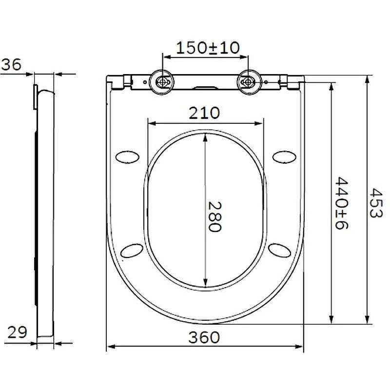 Сиденье для унитаза AM.PM Spirit V2.0 C707858WH Белое с Микролифтом