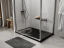 Душевой поддон из искусственного камня WasserKRAFT Abens 140x80 20T35 Черный матовый