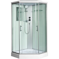 Душевая кабина WeltWasser WW500 Nesse 1002 100x100 10000003281 профиль Хром стекло прозрачное
