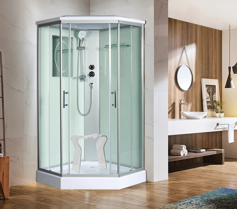 Душевая кабина WeltWasser WW500 Nesse 1002 100x100 10000003281 профиль Хром стекло прозрачное